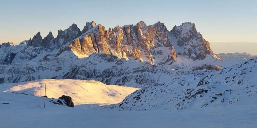 Skiing in Moena: the San Pellegrino ski area